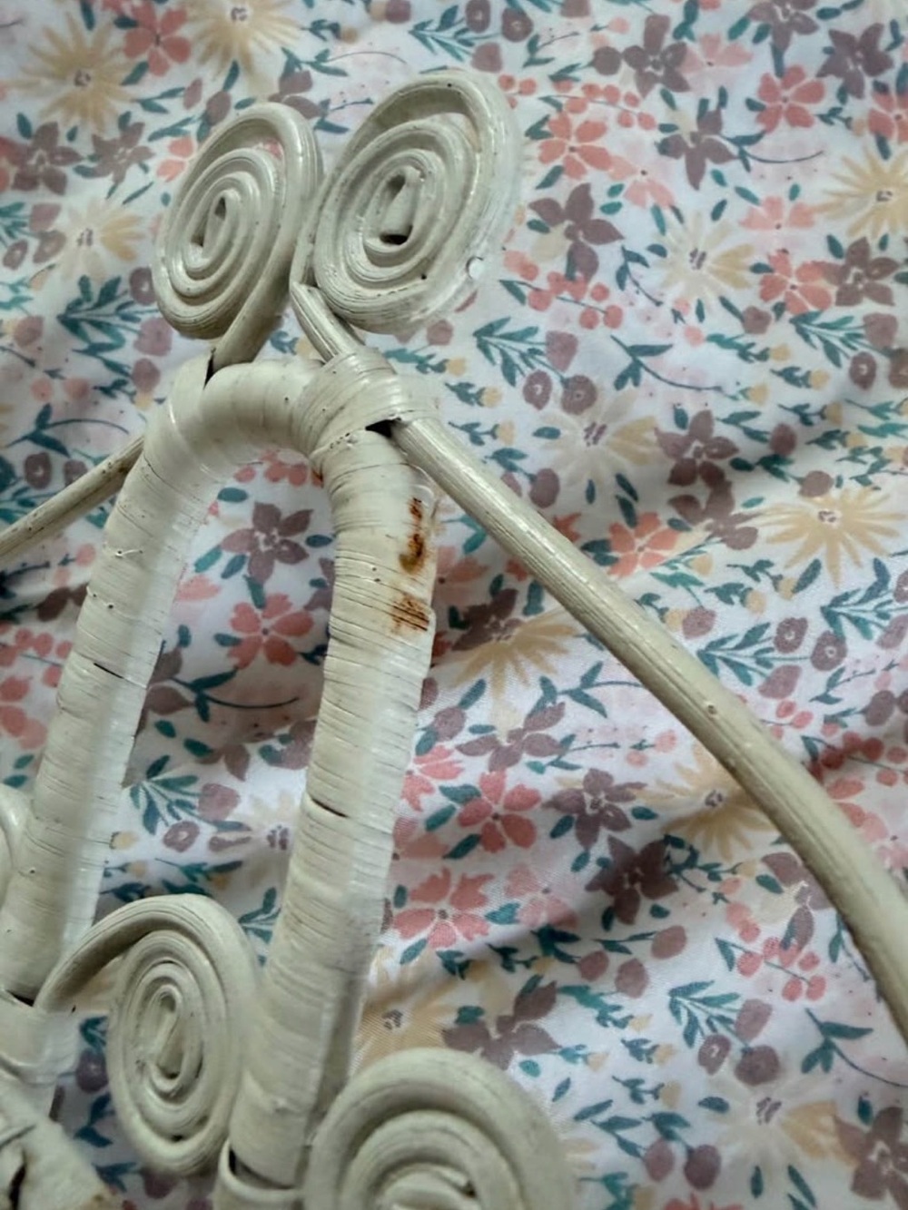 Vintage Boho Wrapped Rattan Double Towel Ring - Picture 2 of 2